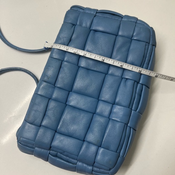 Zara Light Blue Woven Crossbody Bag - Picture 4 of 4